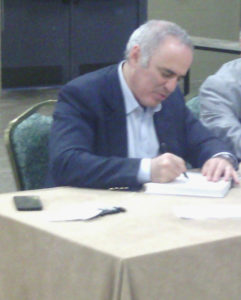 Kasparov signing book - 5-13-17
